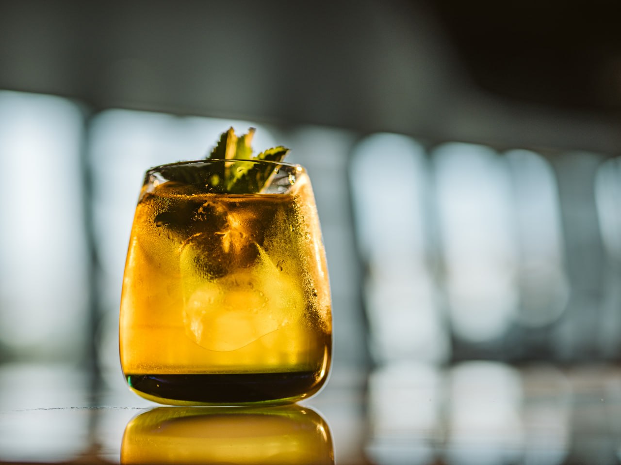Vibrant cocktails arranged with fresh ingredients