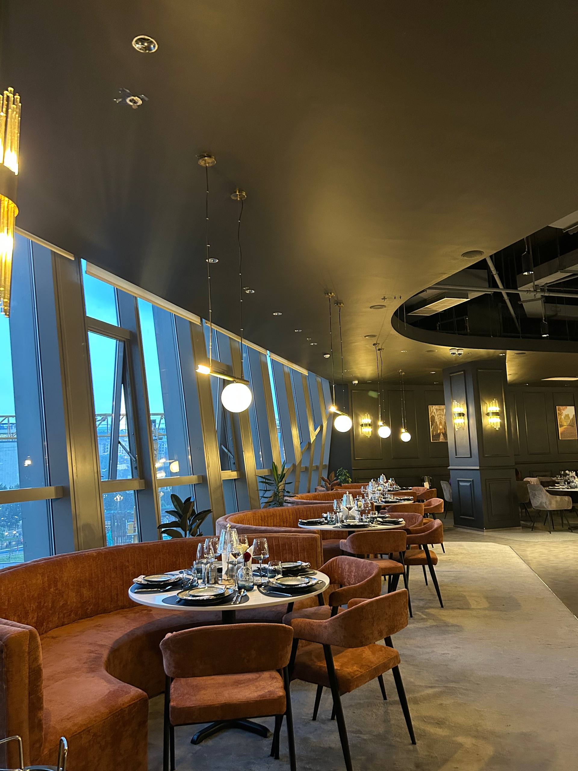 Guests enjoying a refined dining experience